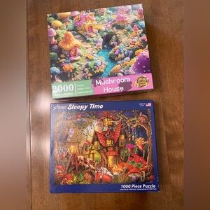 Set of 2 jigsaw puzzles